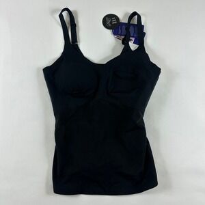 Honeylove Large LiftWear Cami Black SMOOTH & LIFTED Underwire Free Built In Bra